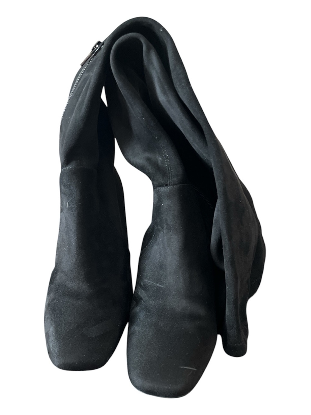 Black Suede Over-The-Knee Women's Boots